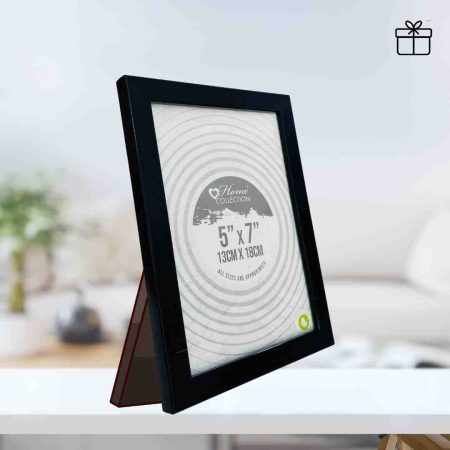 Elegant Black 5x7” Table Photo Frame