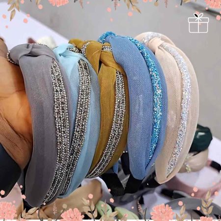 Elegant Knotted Rhinestone Headband