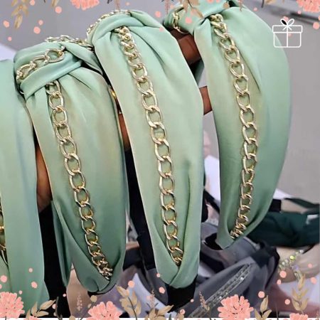 Chic Knotted Chain-Embellished Headband