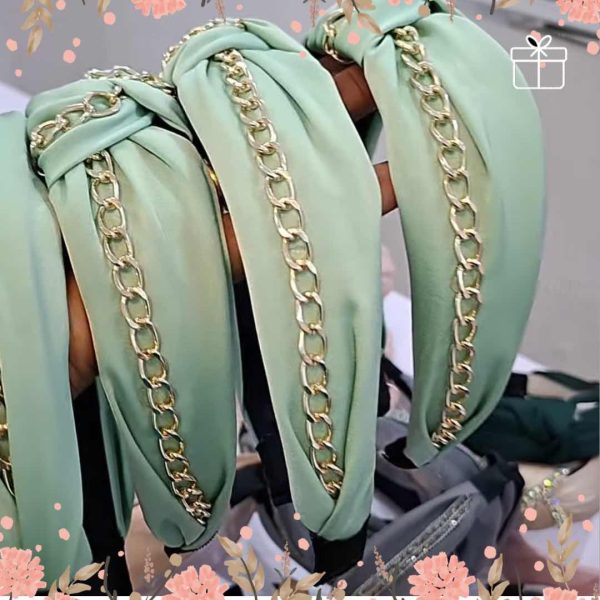 Chic Knotted Chain-Embellished Headband