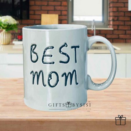 Best Mom Big Grey Ceramic Mug