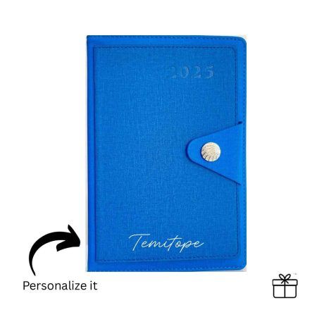 Stylish Blue Sleek 2025 Diary Planner