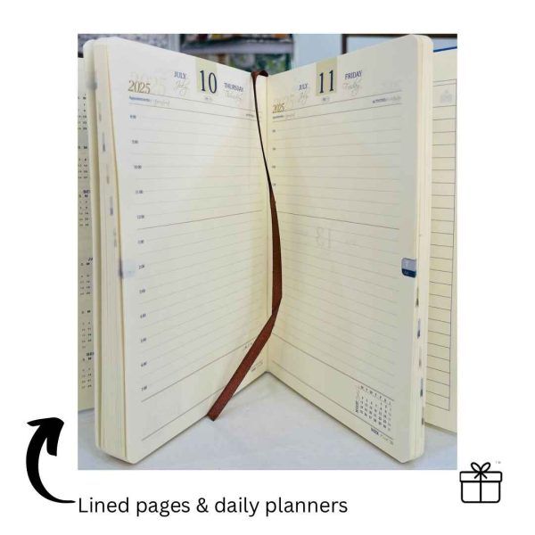 Stylish Blue Sleek 2025 Diary Planner - Image 3