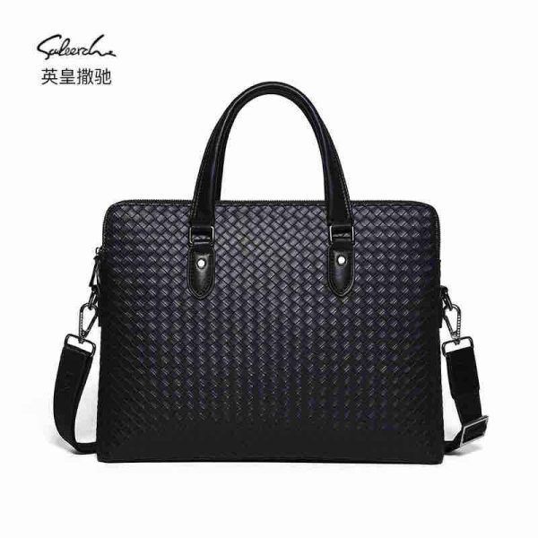The Windsor Woven Handcrafted Luxe Laptop Bag - Image 2