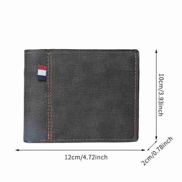 Urban Edge™ Premium Canvas Wallet – Classic Bifold for Men - Image 3
