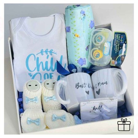 Personalized Baby Boy Newborn Gift Box