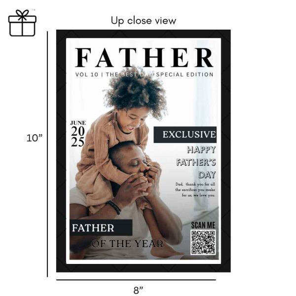 “Father of The Year” Custom 8x10 Magazine Cover Fram - Image 2
