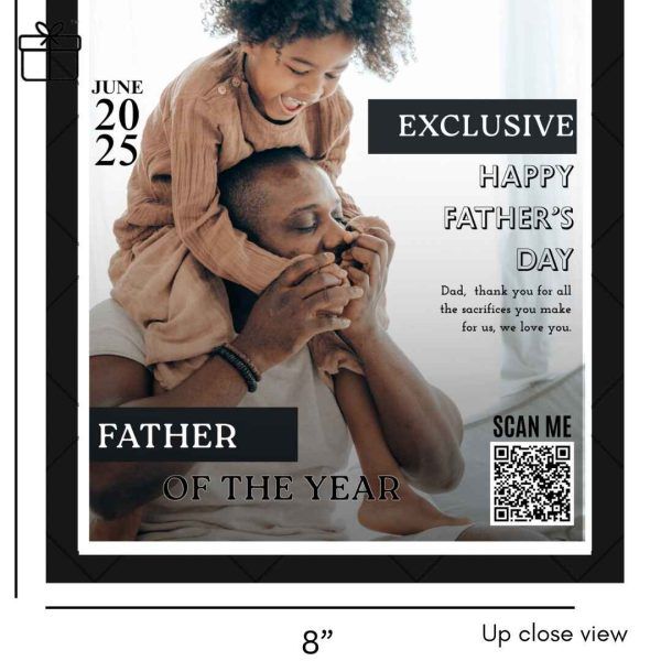 “Father of The Year” Custom 8x10 Magazine Cover Fram - Image 4