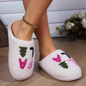 Fa La La Cream Indoor Plush Slipper