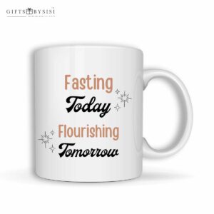 Fasting Today White Sublimation Mug