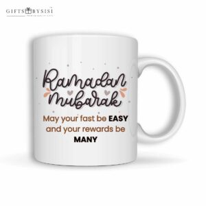 Ramadan Mubarak White Sublimation Mug