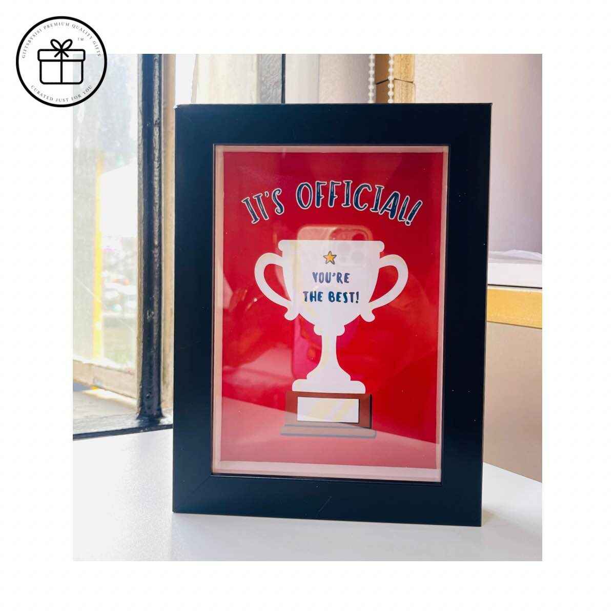 The "Heartfelt Moments" Premium 3D Shadow Box Table Frame