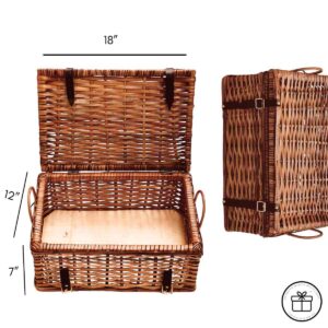 Handwoven Wicker Hamper Basket Packaging Style