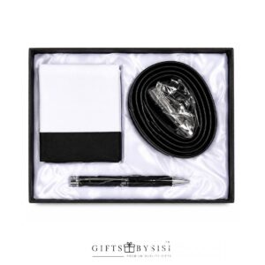 Executive Men’s Gift Set – Belt, Pen & Wallet Gift Box for Him