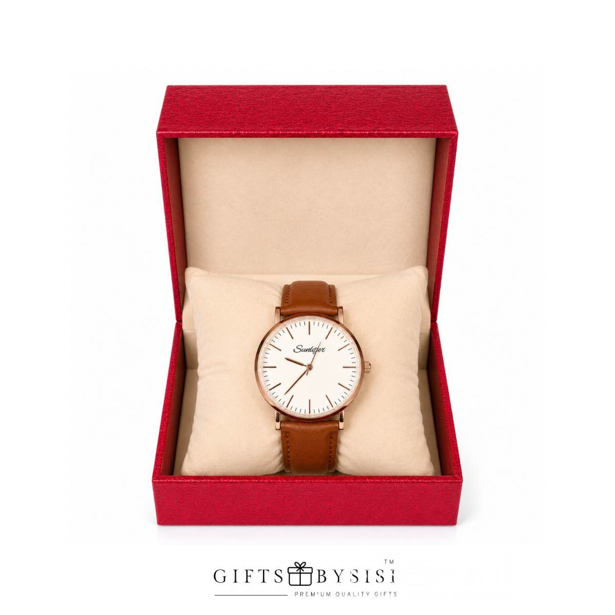 Sunlifex Heritage Leather Watch – Classic Men’s Wristwatch Gift
