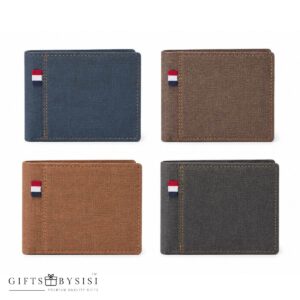 Urban Edge™ Premium Canvas Wallet – Classic Bifold for Men
