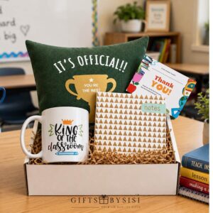 King of the Classroom Teacher Gift Box