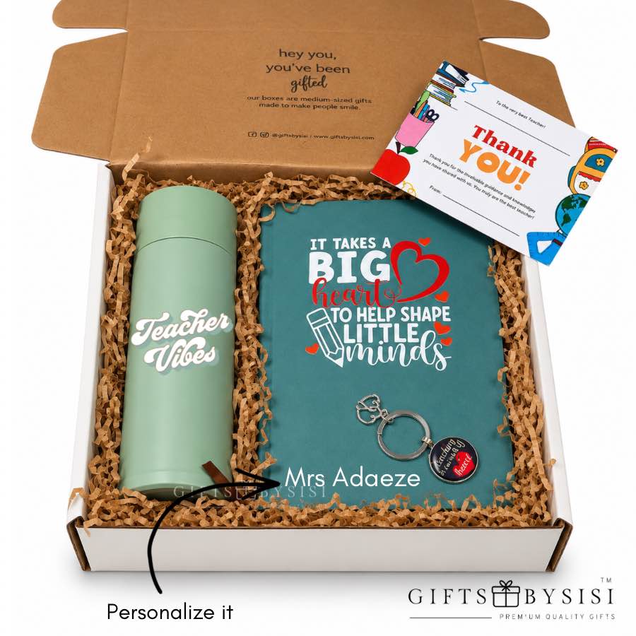 Teacher Vibes Personalized Gift Box