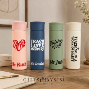 500ml Personalized Teachers Appreciation Glass Water Bottle